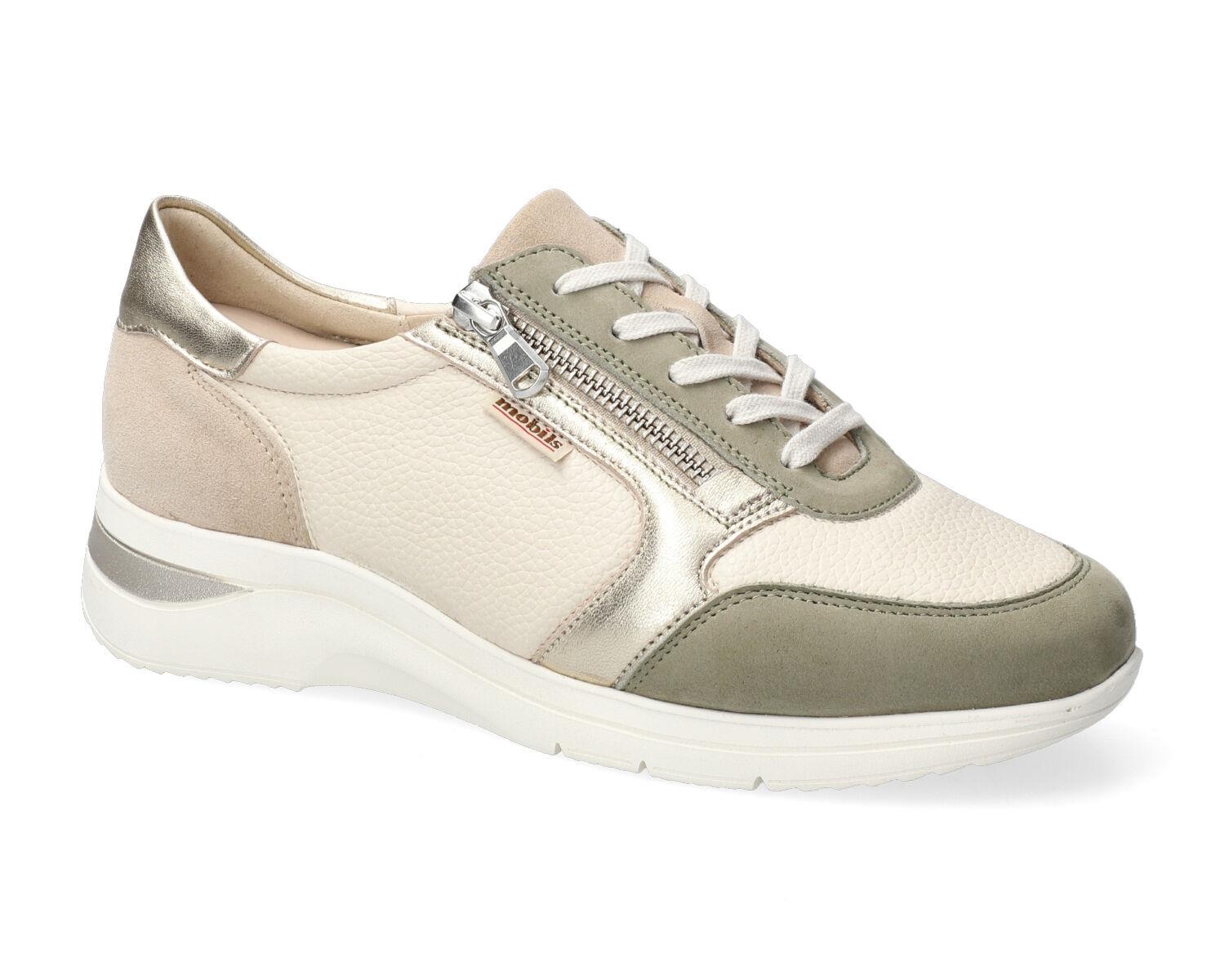 lacets femme modèle Millena Kaki clair - Mephisto